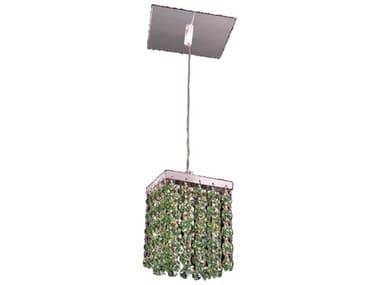 Classic Lighting Bedazzle 1-Light Chrome Green Mini Pendant C816101SLP