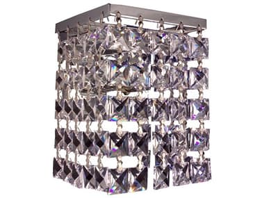 Classic Lighting Bedazzle 1-Light Chrome Wall Sconce C816102CPSQ