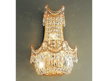 Classic Lighting Regency 14" Tall 3-Light Gold Crystal Wall Sconce C81810CP