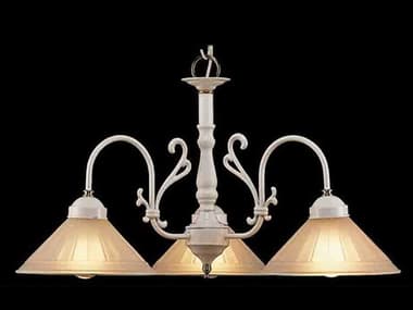 Classic Lighting Billings 27&quot; Wide 3-Light White Glass Chandelier C83053WPB