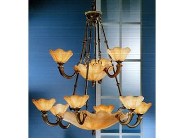 Classic Lighting Atlantis 39" Wide 16-Light Matte Bronze Traditional Bowl Tiered Chandelier C855209MBZ