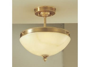 Classic Lighting Mallorca 2-Light Antique Bronze Traditional Bowl Semi Flush Mount C85620ABZ