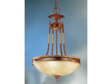 Classic Lighting Valencia 3-Light Antique Bronze Traditional Bowl Pendant C85653ABZ