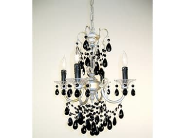 Classic Lighting Via Venteo 4-Light Champagne Pearl Silver Traditional Candelabra Chandelier C857004CHPCBK