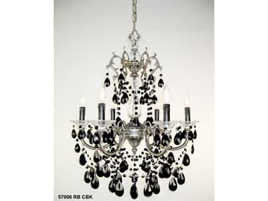 Classic Lighting Via Venteo 6-Light Roman Bronze Traditional Candelabra Chandelier C857006RBCBK