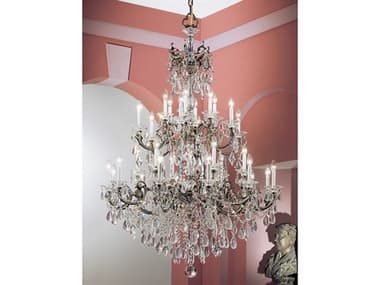 Classic Lighting Via Venteo 30-Light Roman Bronze Traditional Candelabra Tiered Chandelier C857030RBC