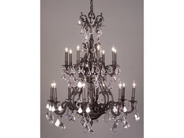 Classic Lighting Majestic 16-Light Aged Bronze Traditional Candelabra Tiered Chandelier C857347AGBCP