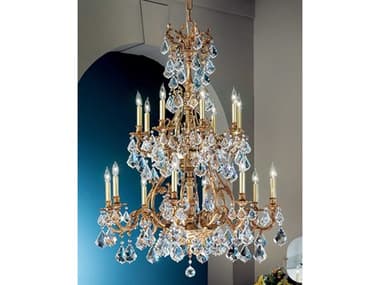 Classic Lighting Majestic 16-Light French Gold Candelabra Tiered Chandelier C857347FGCP