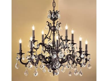 Classic Lighting Majestic 12-Light Bronze Traditional Candelabra Tiered Chandelier C857349