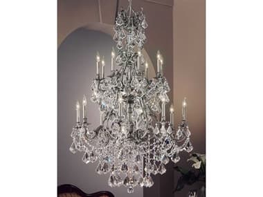 Classic Lighting Majestic Imperial 16-Light Pewter Traditional Candelabra Tiered Chandelier C857357