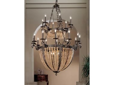 Classic Lighting Merlot 27-Light Aged Bronze Traditional Candelabra Tiered Chandelier C85769AGBAI