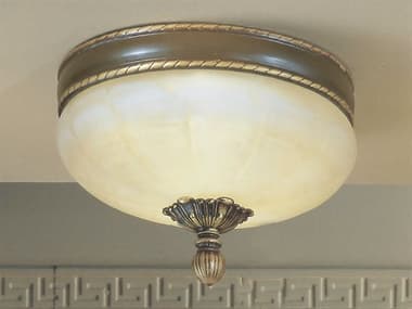 Classic Lighting Alexandria-II 13&quot; 3-Light Victorian Bronze Traditional Flush Mount C869503VBZ