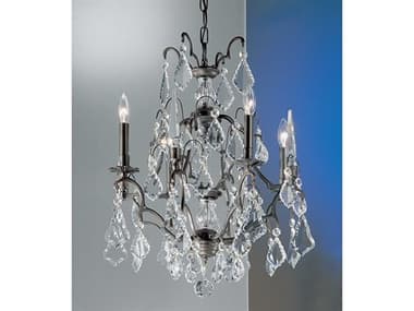 Classic Lighting Versailles 4-Light Antique Bronze Traditional Candelabra Tiered Chandelier C88004AB