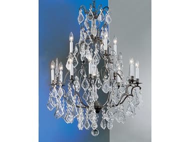 Classic Lighting Versailles 13-Light Antique Bronze Traditional Candelabra Tiered Chandelier C88013AB