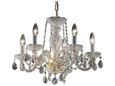 Classic Lighting Monticello 22" Wide 5-Light Gold Plated Traditional Candelabra Chandelier C88205GPI