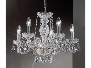 Classic Lighting Monticello 5-Light Chrome Traditional Candelabra Chandelier C88235CHI