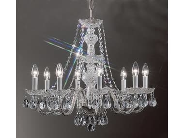 Classic Lighting Monticello 8-Light Chrome Traditional Candelabra Chandelier C88238CHI