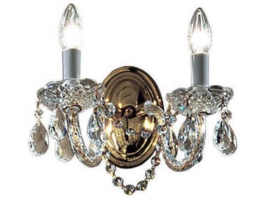 Classic Lighting Monticello 2-Light Gold Plated Traditional Wall Sconce C88242GPC