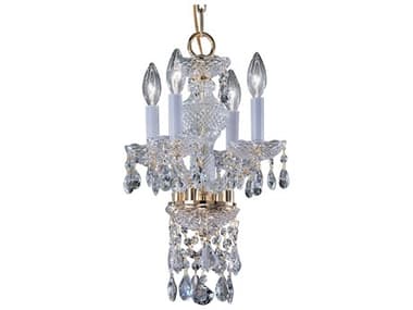 Classic Lighting Monticello 4-Light Gold Plated Traditional Candelabra Chandelier C88244GPC