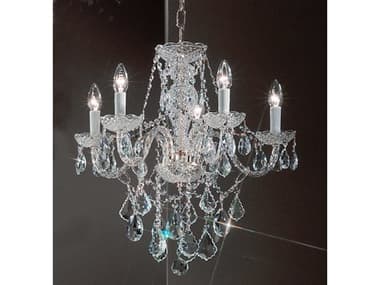 Classic Lighting Monticello 5-Light Chrome Traditional Candelabra Chandelier C88255CHC