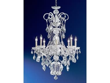 Classic Lighting Prague 8-Light Chrome Traditional Candelabra Chandelier C88288CHC