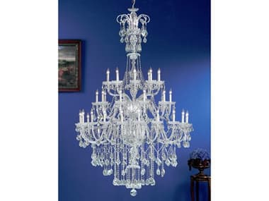 Classic Lighting Prague 40-Light Chrome Traditional Candelabra Tiered Chandelier C88289CHC