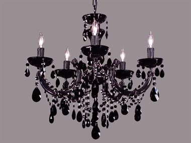 Classic Lighting Rialto Traditional 5-Light Black Candelabra Chandelier C88345BBLKCBK