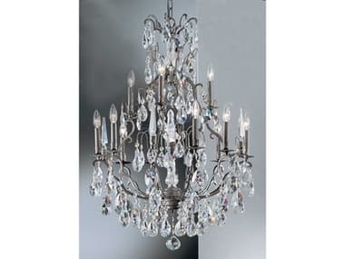 Classic Lighting Versailles 13-Light Antique Bronze Traditional Candelabra Tiered Chandelier C89013ABC