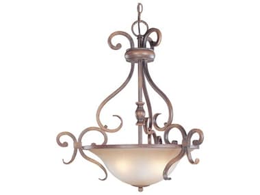 Classic Lighting Eagle Pointe 3-Light Hand Rubbed Mahogany Bronze Traditional Bowl Pendant C892233HRM