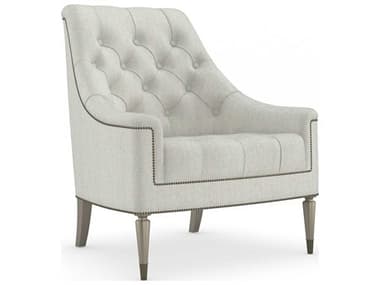 Caracole Classic Elegance 33" Gray Fabric Accent Chair CAC9090204D