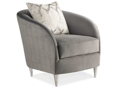 Caracole Farrah 32" Gray Fabric Accent Chair CAC9260004A