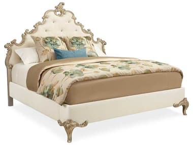 Caracole Fontainebleau Upholstered Queen Panel Bed CACC063419101