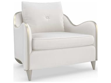 Caracole Lillian 34" White Fabric Accent Chair CACC090020031A