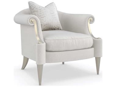 Caracole Lillian 34" White Fabric Accent Chair CACC090020032A