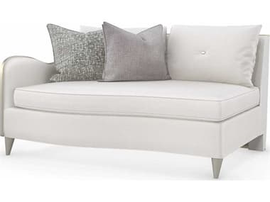 Caracole Lillian LAF 58" Soft Radiance White Fabric Upholstered Sofa CACC090020LS1A