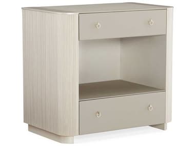 Caracole Classic Love-ly 32" Wide 2-Drawers White Nightstand CACCLA019061