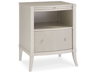 Caracole Classic New Love 23" Wide 1-Drawer White Birch Wood Nightstand CACCLA0190619