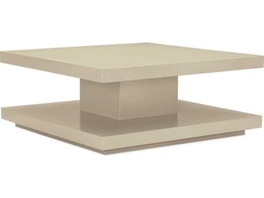 Caracole Classic Cool and 48" Square Wood Pearl Coffee Table CACCLA0194010
