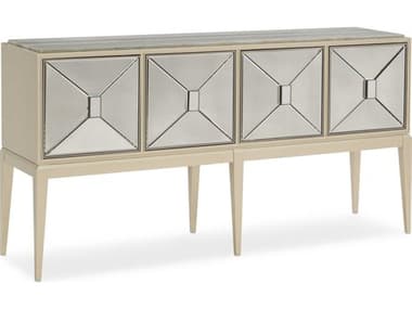 Caracole Classic Sparkling Personality 72'' Birch Wood Soft Radiance Sundance Gold Sideboard CACCLA019681