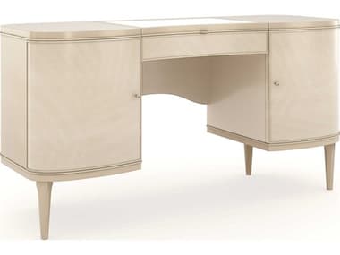 Caracole Classic 58" Champagne Pearl Natural Glow Fancy Me Vanity Table CACCLA020071