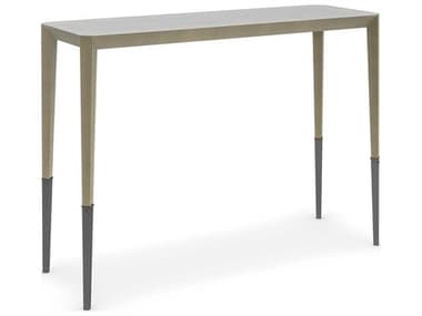 Caracole Classic Perfect Together 42" Rectangular Brushed Antique Brass Deep Bronze Albino Console Table CACCLA021443
