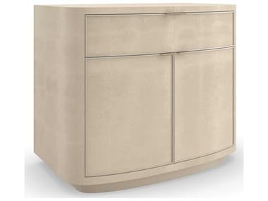 Caracole Classic Simply Perfect 32" Wide 1-Drawer White Poplar Wood Nightstand CACCLA022063
