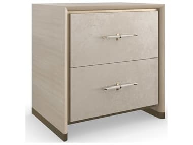 Caracole Classic Hang Up 26" Wide 2-Drawers White Hardwood Nightstand CACCLA022065