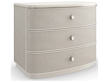 Caracole Classic Lyon 32" Wide 3-Drawers Gray Acacia Wood Nightstand CACCLA023061