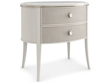 Caracole Classic Bruges 28" Wide 2-Drawers Gray Acacia Wood Nightstand CACCLA023062