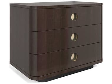 Caracole Bachelor 3-Drawers Brown Hardwood Nightstand CACCLA024066