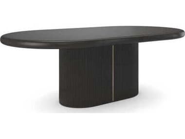 Caracole Love Oval Wood Dark Chocolate Dining Table CACCLA024206
