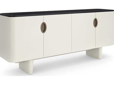 Caracole Paragon 78" Hardwood Blanc Gloss Sideboard CACCLA024252