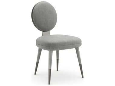 Caracole Apollo Hardwood Gray Upholstered Armless Dining Chair CACCLA024283