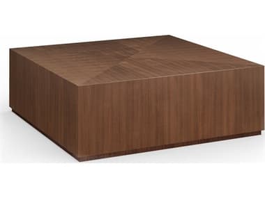 Caracole Bello Square Wood Retro Walnut Coffee Table CACCLA0244017